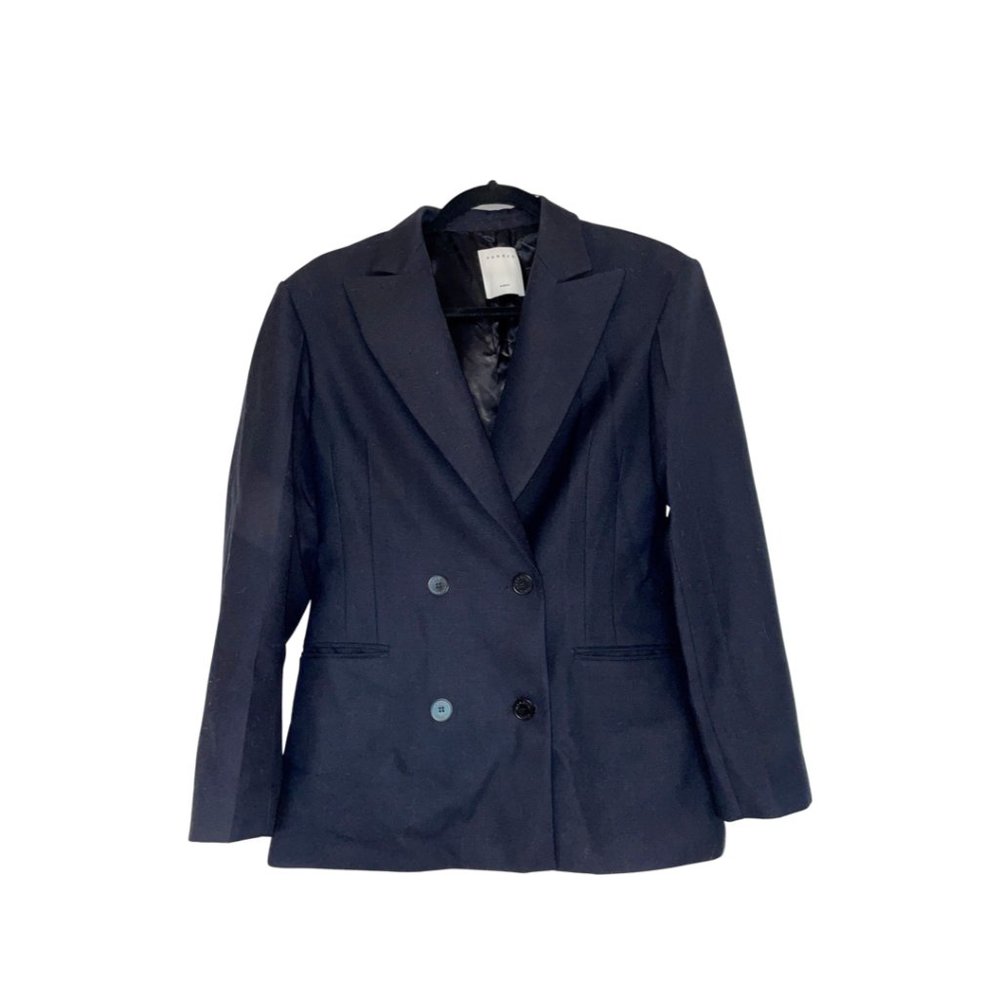 Sandro Double Breasted Black Blazer | Size 36